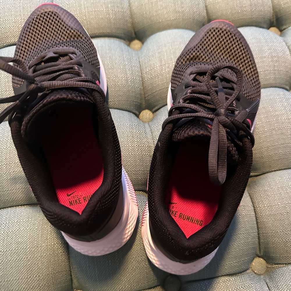 Nike Black and Pink Athletic Sneakers